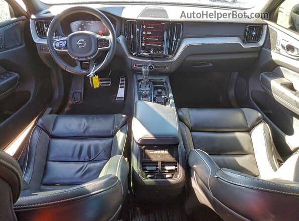 YV4102DM8M1864465 2021 VOLVO XC60 Black წინა პანელის ხედი