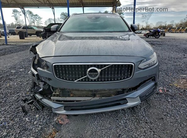 YV4102NK1J1027694 2018 VOLVO V90 Gray წინა ხედი