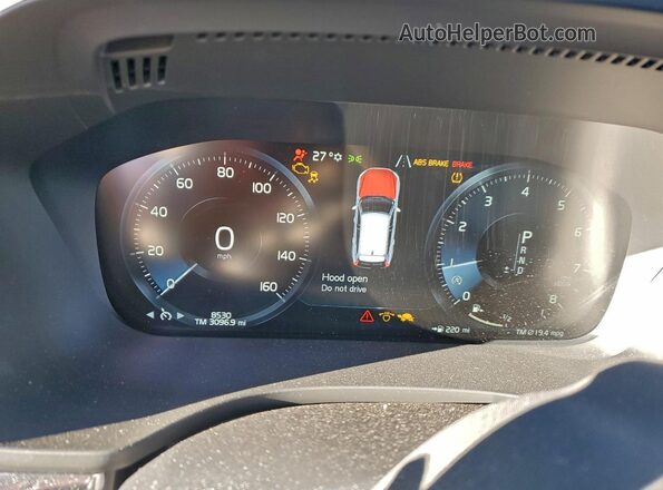 YV4102RK3M1839934 2021 VOLVO XC60 Black Вид щитка приладів