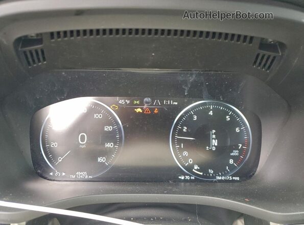 YV4102RK6L1559472 2020 VOLVO XC60 Blue Vista del cuadro de instrumentos