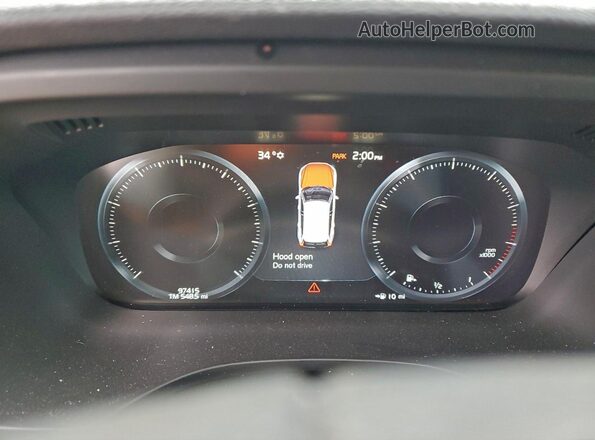 YV4102RK8M1835667 2021 VOLVO XC60 Gray Вид щитка приладів