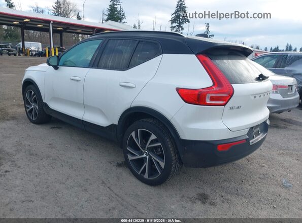 YV4162UM0N2714151 2022 VOLVO XC40 White Задня ліва чверть