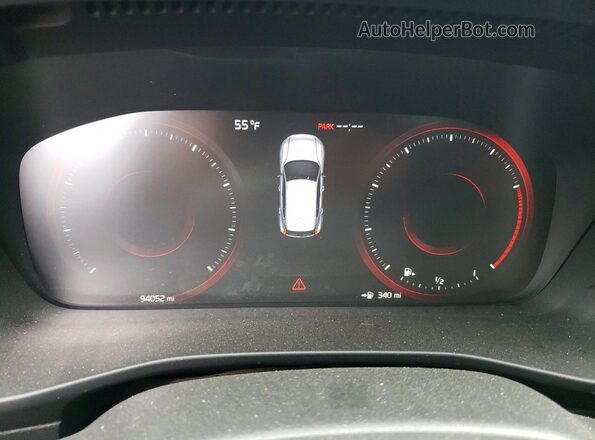 YV4162UM2M2396838 2021 VOLVO XC40 White Սարքավորումների վահանակի տեսք