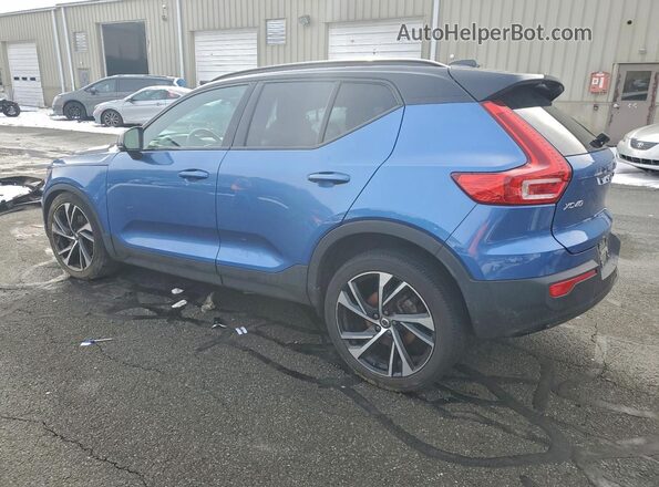 YV4162UM9M2553829 2021 VOLVO XC40 Синий Задняя левая четверть