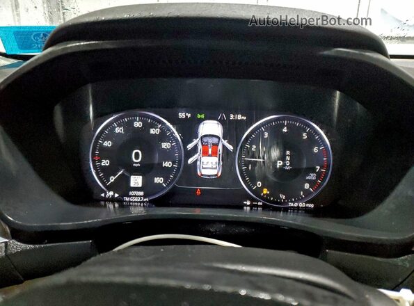 YV4162XZ1K2006963 2019 VOLVO XC40 Blue Вид щитка приладів