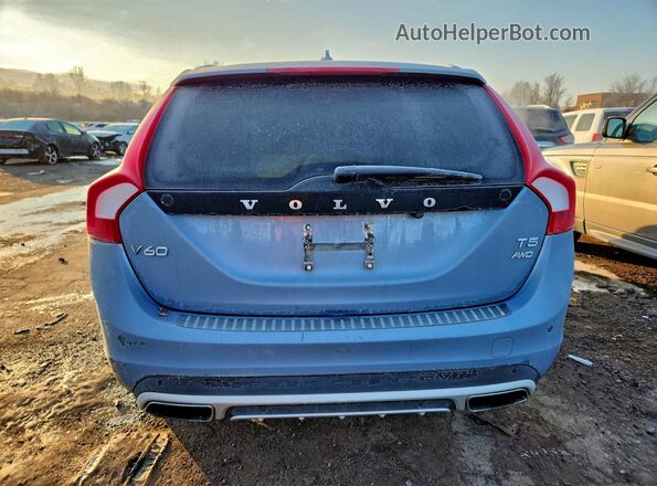 YV440MWK4J2042918 2018 VOLVO V60 Blue უკანა ხედი