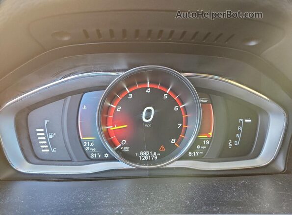 YV440MWK4J2042918 2018 VOLVO V60 Blue ხელსაწყოთა პანელის ხედი