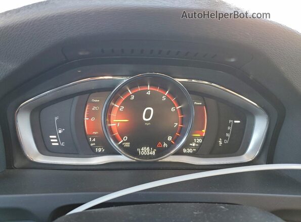YV440MWK7J2059681 2018 VOLVO V60 Black Vista del cuadro de instrumentos