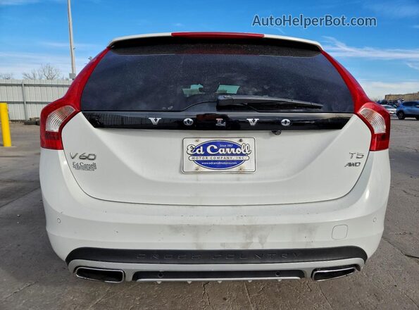 YV440MWK8J2058653 2018 VOLVO V60 White Widok z tyłu