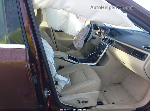 YV4612NK3G1244157 2016 VOLVO XC70 Dark Brown Widok wnętrza z przodu