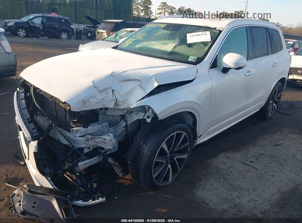 YV4A221K0M1675595 2021 VOLVO XC90 White Առջևի ձախ երեք քառորդ տեսարան
