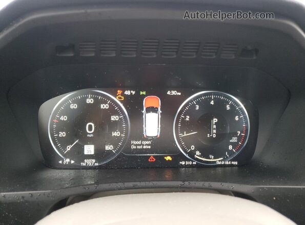 YV4A221K0N1798671 2022 VOLVO XC90 Silver ხელსაწყოთა პანელის ხედი