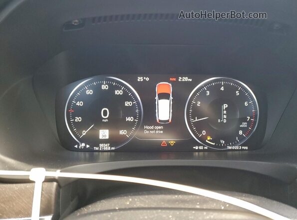 YV4A22NL6L1106252 2020 VOLVO V90 Белый Вид щитка приборов