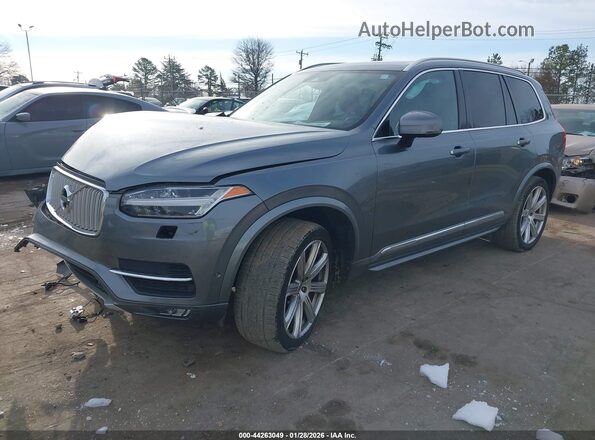 YV4A22PL6J1192706 2018 VOLVO XC90 Серый Передняя левая четверть