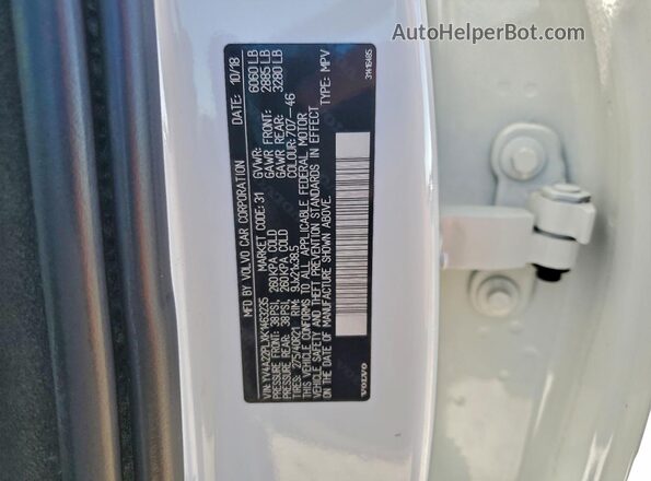YV4A22PLXK1463235 2019 VOLVO XC90 White Панорамний вид салону 360°