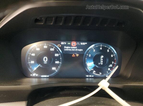 YV4A22PM2G1073259 2016 VOLVO XC90 White Instrument cluster view