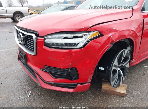 YV4A22PM7K1465632 2019 VOLVO XC90 Red Вид спереду