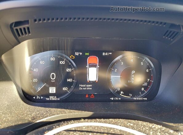 YV4A22RK5M1685172 2021 VOLVO XC60 Blue Սարքավորումների վահանակի տեսք