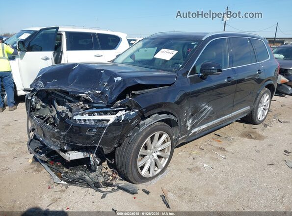 YV4BC0PL8H1109891 2017 VOLVO XC90 HYBRID Black Передня ліва чверть