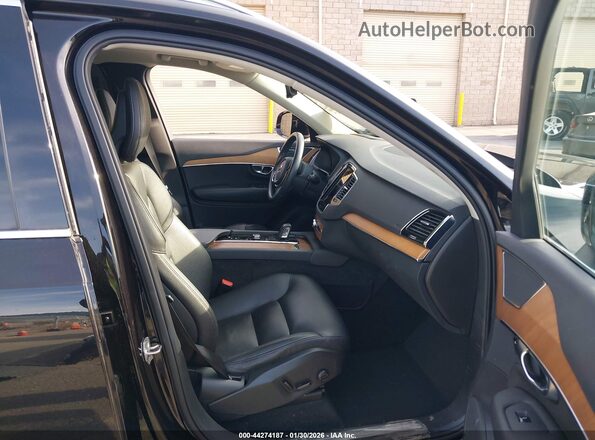 YV4BR0CK2M1700496 2021 VOLVO XC90 RECHARGE PLUG-IN HYBRID Black Widok wnętrza z przodu