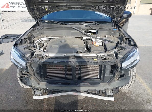 YV4BR0CK2M1700496 2021 VOLVO XC90 RECHARGE PLUG-IN HYBRID Black Widok z tyłu