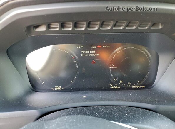 YV4BR0CL7M1689892 2021 VOLVO XC90 Gray Սարքավորումների վահանակի տեսք