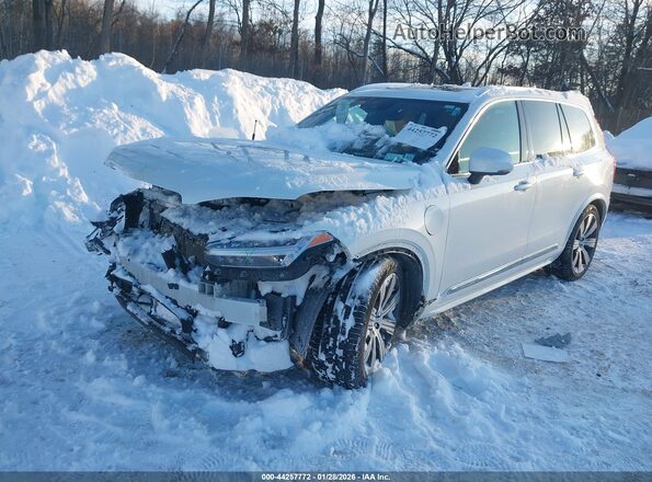 YV4BR0CL8M1673149 2021 VOLVO XC90 RECHARGE PLUG-IN HYBRID White Առջևի ձախ երեք քառորդ տեսարան