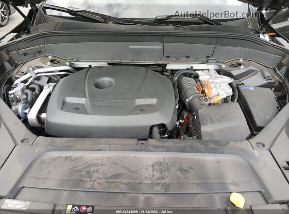 YV4BR0CL9M1682586 2021 VOLVO XC90 RECHARGE PLUG-IN HYBRID Black Widok z tyłu