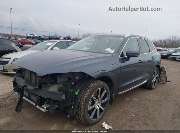 YV4BR0DL2M1675445 2021 VOLVO XC60 RECHARGE PLUG-IN HYBRID Синий Передняя левая четверть
