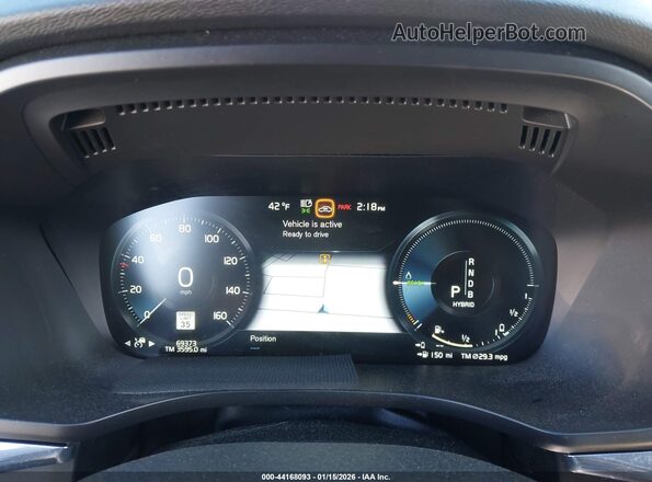 YV4BR0DM4J1003424 2018 VOLVO XC60 HYBRID White Widok tylnych siedzeń