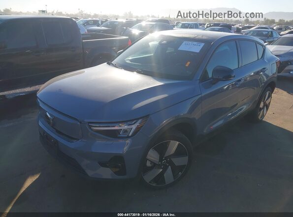 YV4ED3GL5P2062534 2023 VOLVO C40 RECHARGE PURE ELECTRIC Gray Przód lewy
