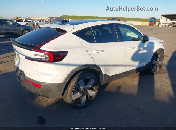 YV4ED3GM4P2032806 2023 VOLVO C40 RECHARGE PURE ELECTRIC White Задня права чверть