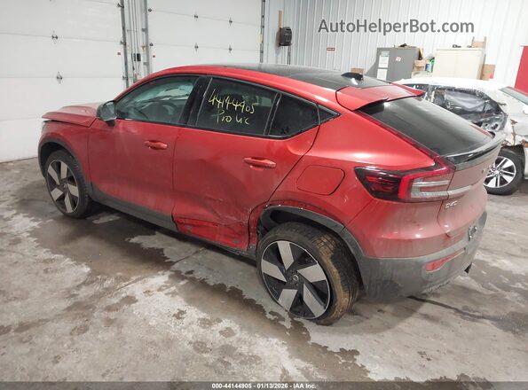 YV4ED3GM9P2040058 2023 VOLVO C40 RECHARGE PURE ELECTRIC Красный Задняя левая четверть