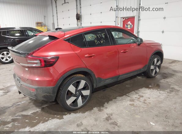 YV4ED3GM9P2040058 2023 VOLVO C40 RECHARGE PURE ELECTRIC Красный Задняя правая четверть