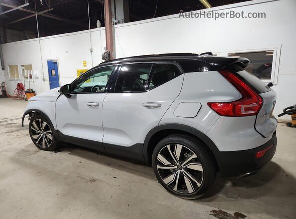 YV4ED3UB1N2751463 2022 VOLVO XC40 Gray Задня ліва чверть