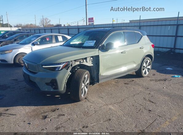 YV4ED3UL2P2106509 2023 VOLVO XC40 RECHARGE PURE ELECTRIC Green Przód lewy