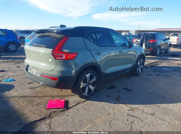 YV4ED3UL2P2106509 2023 VOLVO XC40 RECHARGE PURE ELECTRIC Green Tył prawy
