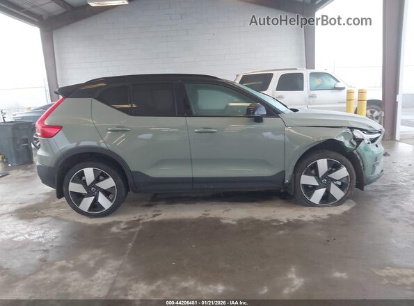 YV4ED3UM0P2082249 2023 VOLVO XC40 RECHARGE PURE ELECTRIC Green Вид щитка приладів