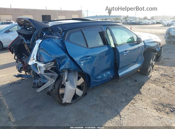YV4ED3UM4P2025617 2023 VOLVO XC40 RECHARGE PURE ELECTRIC Blue Rear right
