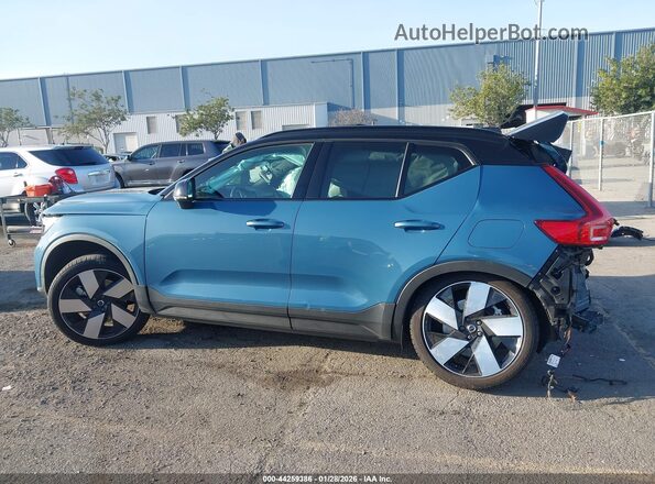 YV4ED3UM4P2025617 2023 VOLVO XC40 RECHARGE PURE ELECTRIC Blue 