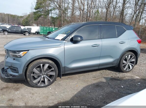 YV4ED3UR5N2652481 2022 VOLVO XC40 RECHARGE PURE ELECTRIC Blue Widok wnętrza 360 stopni