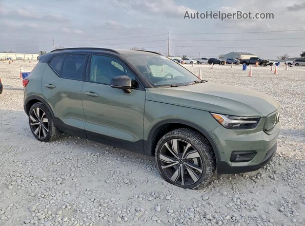 YV4ED3UR6N2711005 2022 VOLVO XC40 Green Przód prawy
