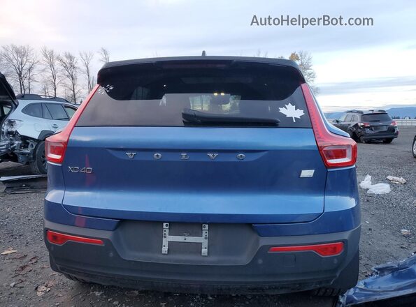 YV4ED3URXM2570874 2021 VOLVO XC40 Синий Вид сзади