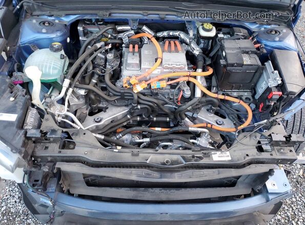 YV4ED3URXM2570874 2021 VOLVO XC40 Синий Вид подкапотного пространства