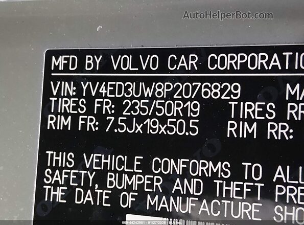 YV4ED3UW8P2076829 2023 VOLVO XC40 RECHARGE PURE ELECTRIC Green ძრავის განყოფილების ხედი