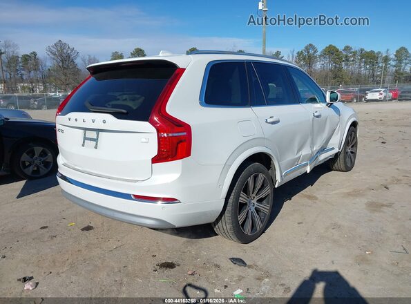 YV4H60CLXN1828224 2022 VOLVO XC90 RECHARGE PLUG-IN HYBRID White Задня права чверть