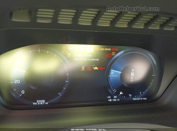YV4H60CLXN1859411 2022 VOLVO XC90 RECHARGE PLUG-IN HYBRID Beige Widok tylnych siedzeń