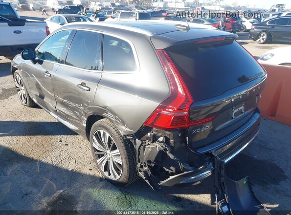 YV4H60DL6N1077203 2022 VOLVO XC60 RECHARGE PLUG-IN HYBRID Gray Հետևի ձախ