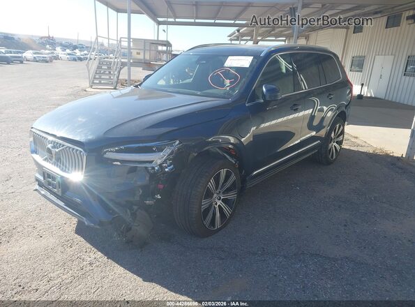 YV4H60PE4S1333492 2025 VOLVO XC90 PLUG-IN HYBRID Dark Blue Передня ліва чверть