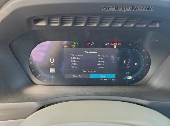 YV4L12PV0P1941294 2023 VOLVO XC90 Black Вид щитка приладів